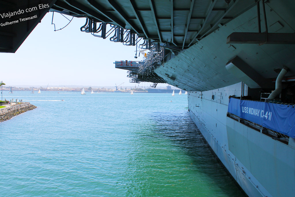 USS Midway Museum, um dos pontos turísticos de San Diego.