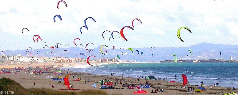 Praias paradisíacas na Espanha Kitesurf em Tarifa
