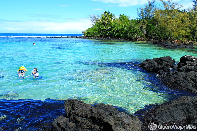 Praias em Big Island Praias para snorkeling em Big Island