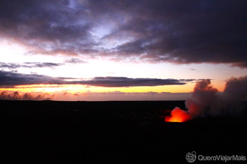 Vulcão Kilauea no Havaí