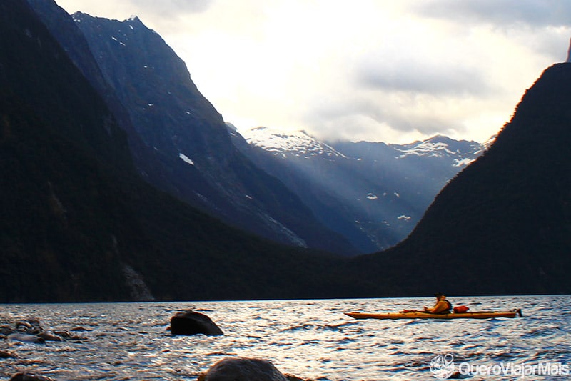 Caiaque em Milford Sound