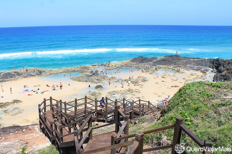 Piscinas naturais em Fraser Island