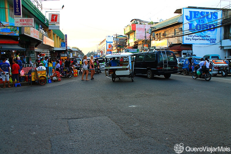 Centro de Puerto Princesa, em Palawan