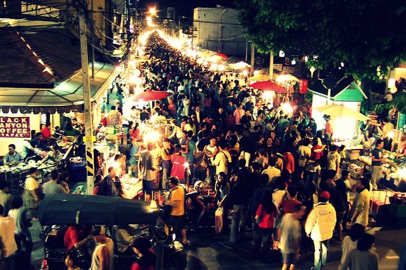 Mercado noturno de Chiang Rai