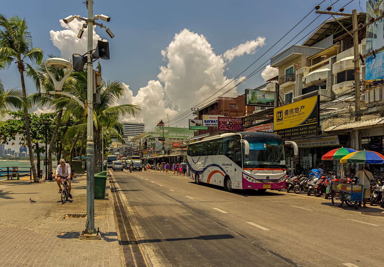 Viajar de ônibus na Tailândia