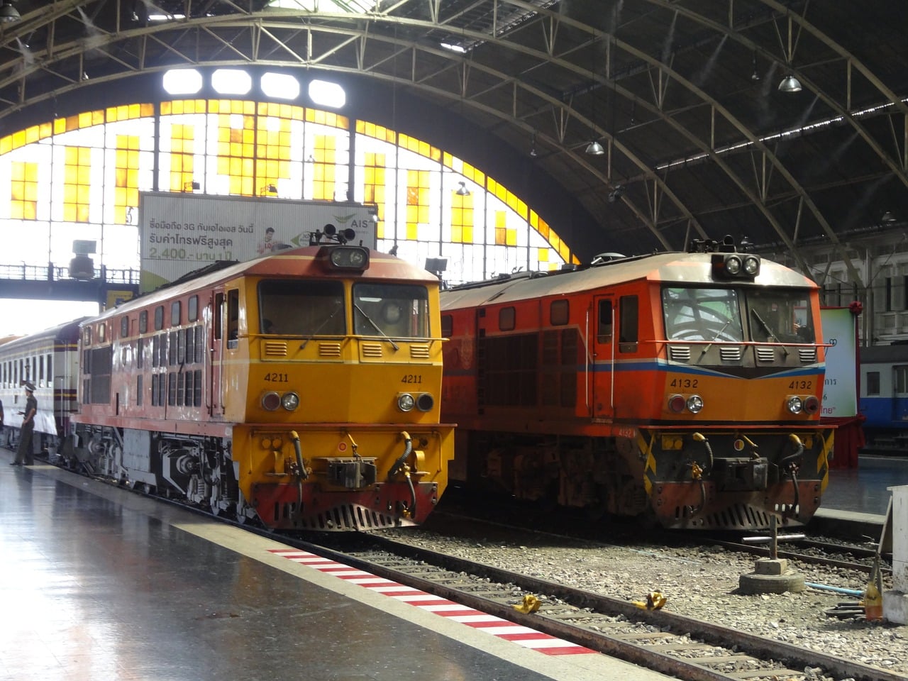 Viajar de trem na Tailândia