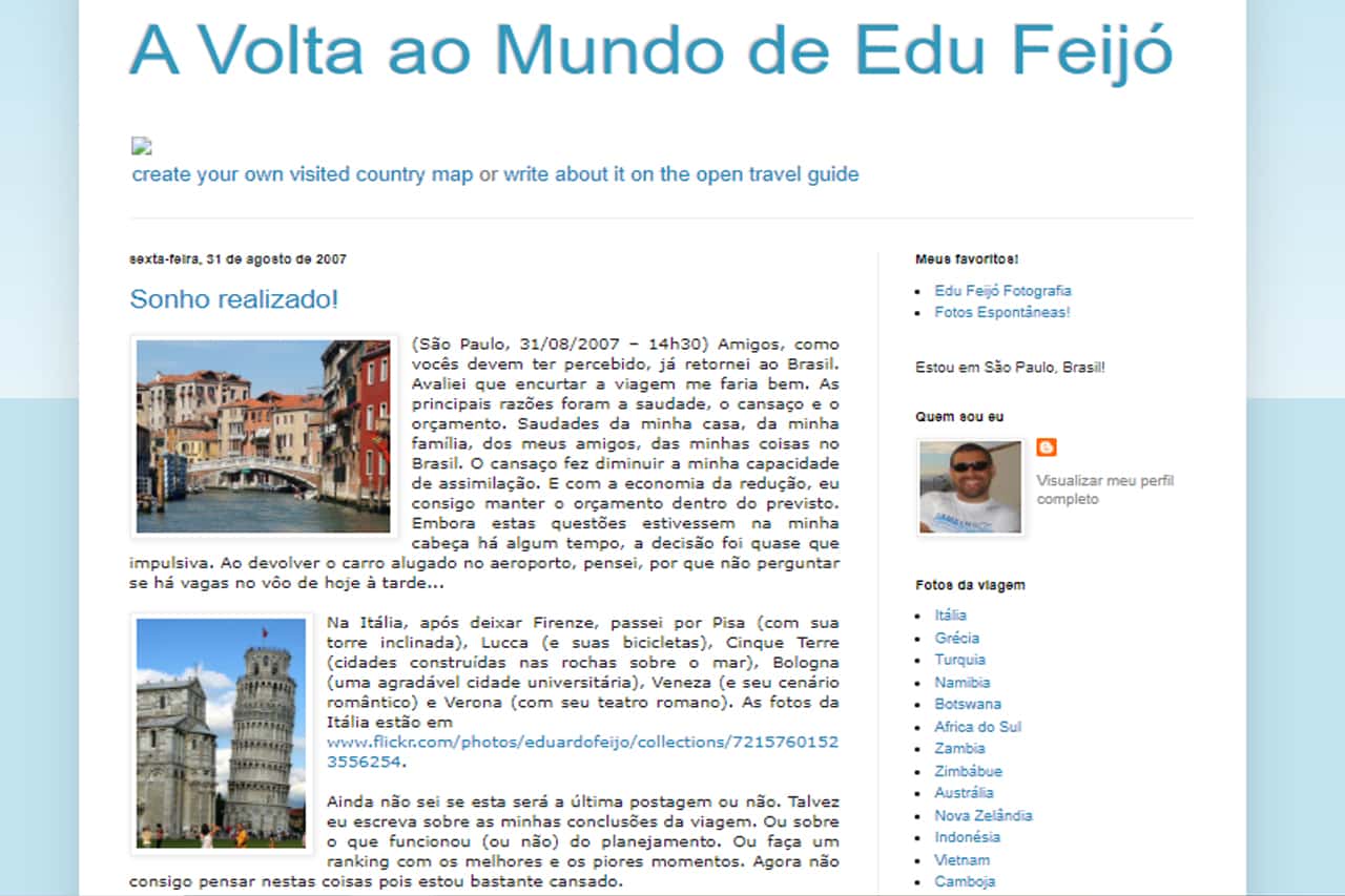 Pessoas que deram a volta ao mundo partindo do brasil