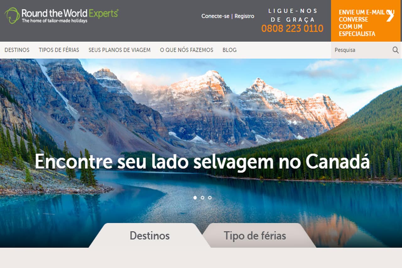 Round the Word Experts opções para dar a volta ao mundo