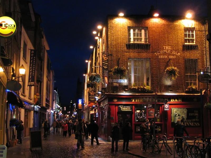 O que fazer a noite em Dublin Onde ficar em Dublin / Temple Bar.