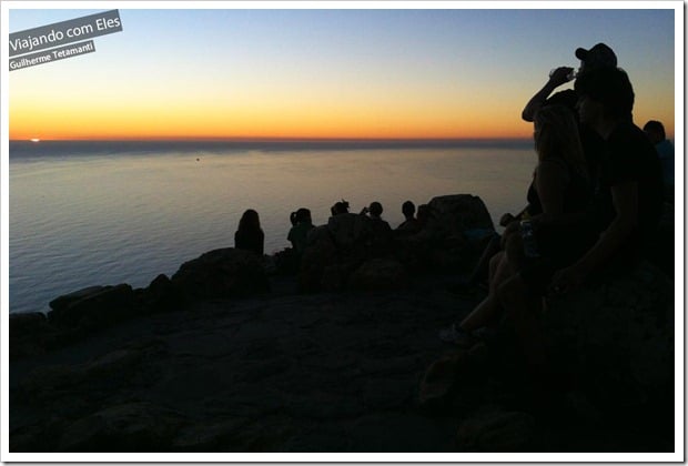 Por do sol em Cape Town. Quanto custa viajar o mundo