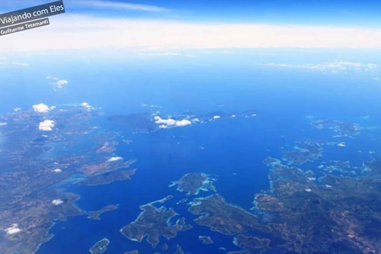 Voo chegando nas Filipinas