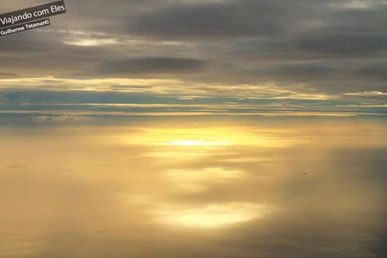 Foto tirada do avião