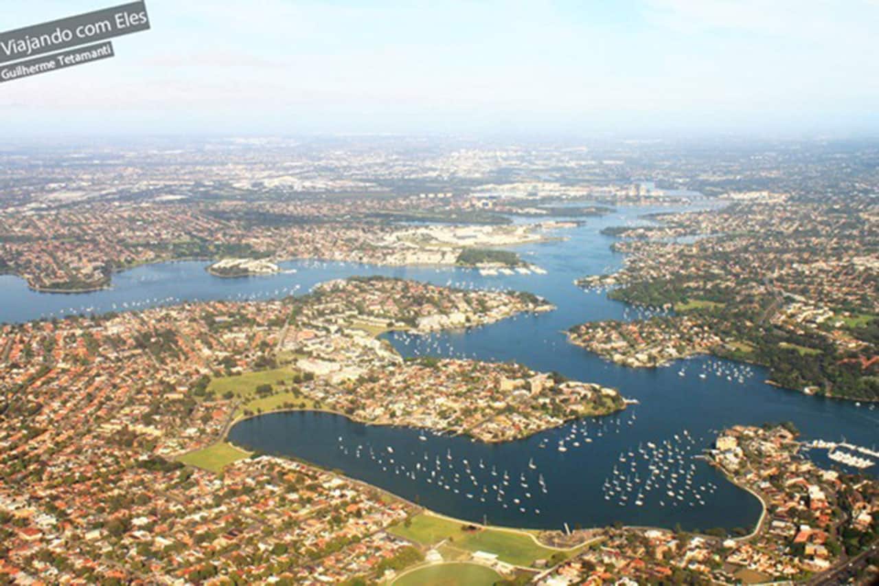 Vista chegando em Sydney