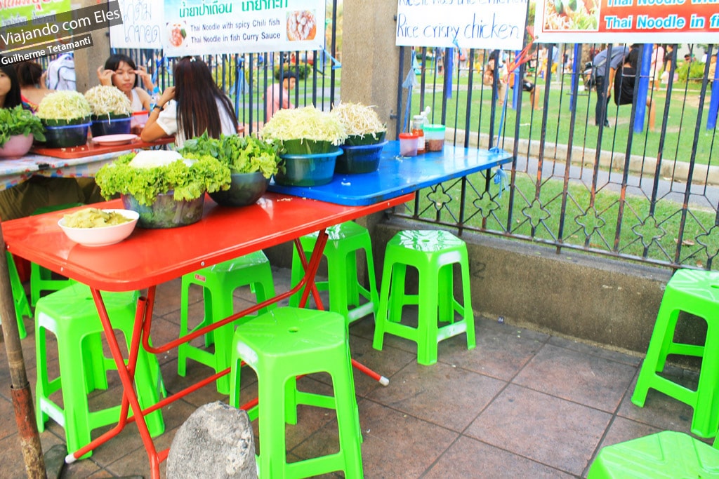 Comida de rua em Bangkok