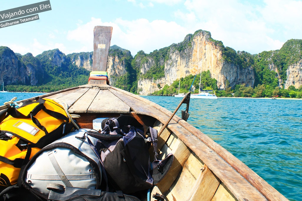 Foto chegando em Railay Beach