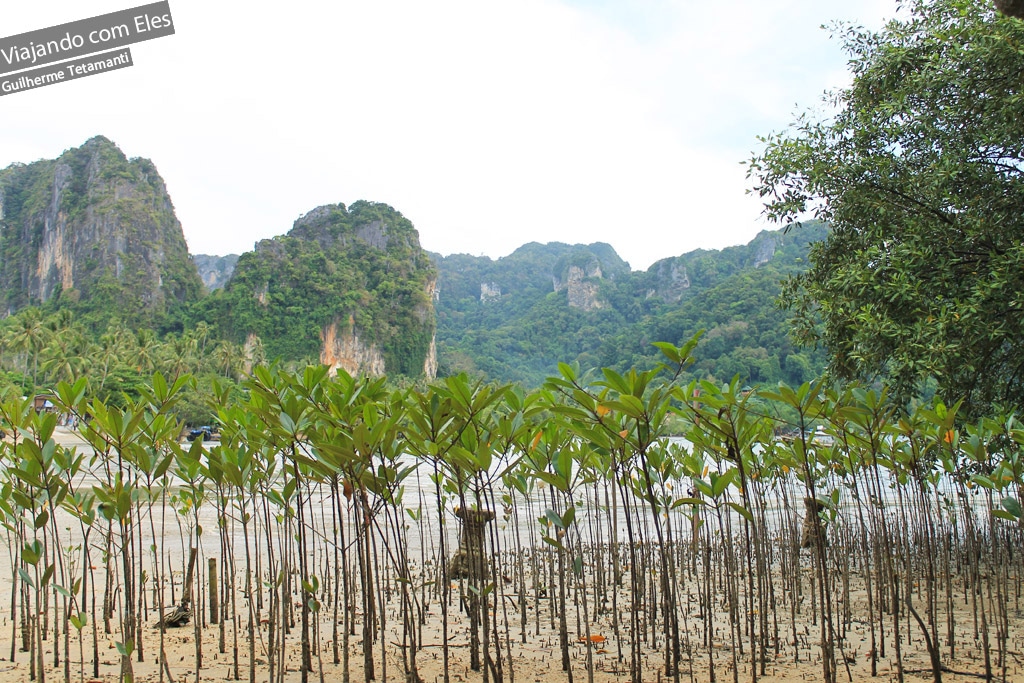 Praias preservadas de Railay Beach