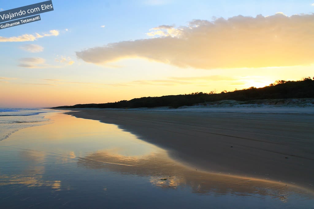 Pôr do sol em Fraser Island