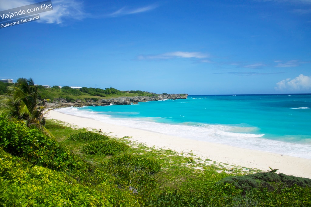 Lugares mais bonitos em Barbados Long Beach, a praia deserta de Barbados