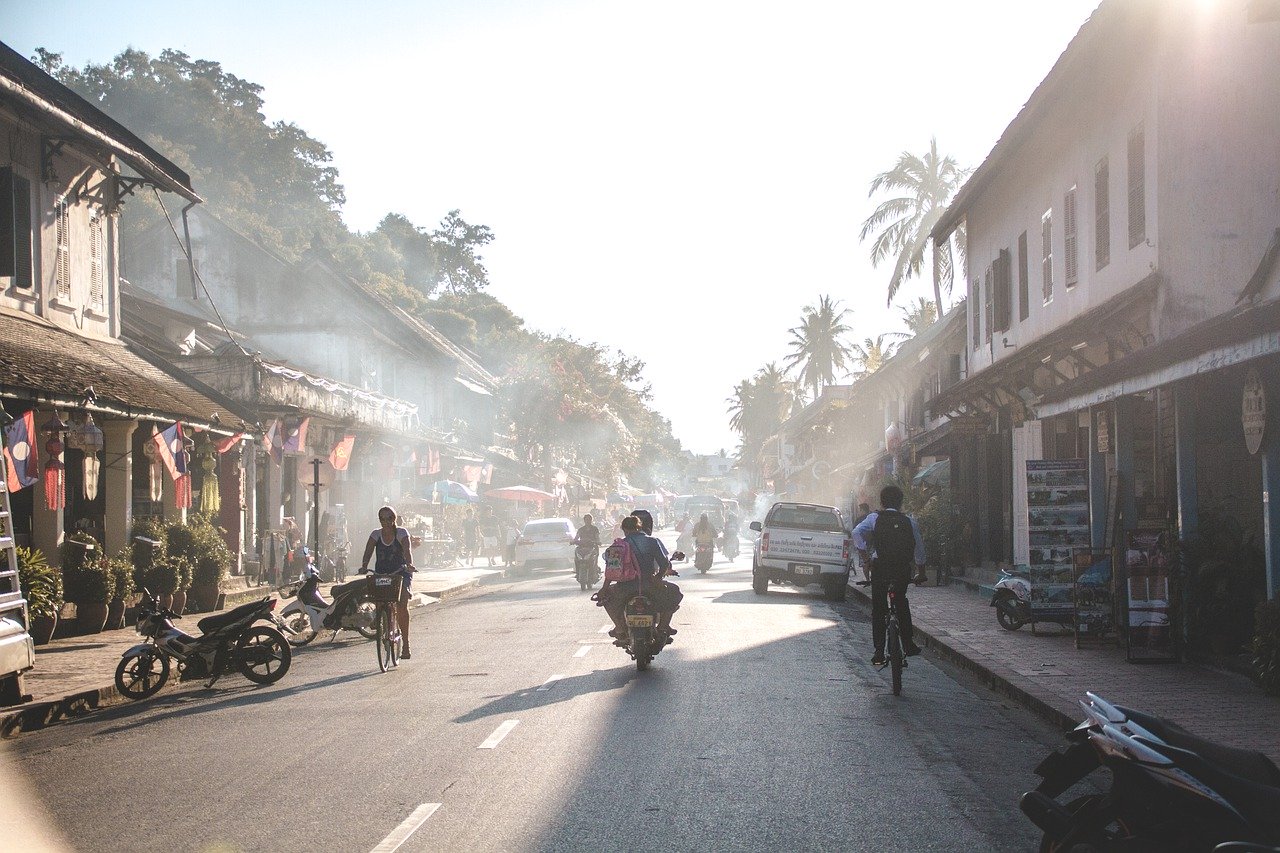 Luang Prabang, no Laos Sudeste da Ásia