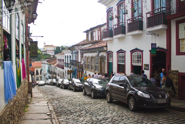 Uma das famosas ladeiras de Ouro Preto