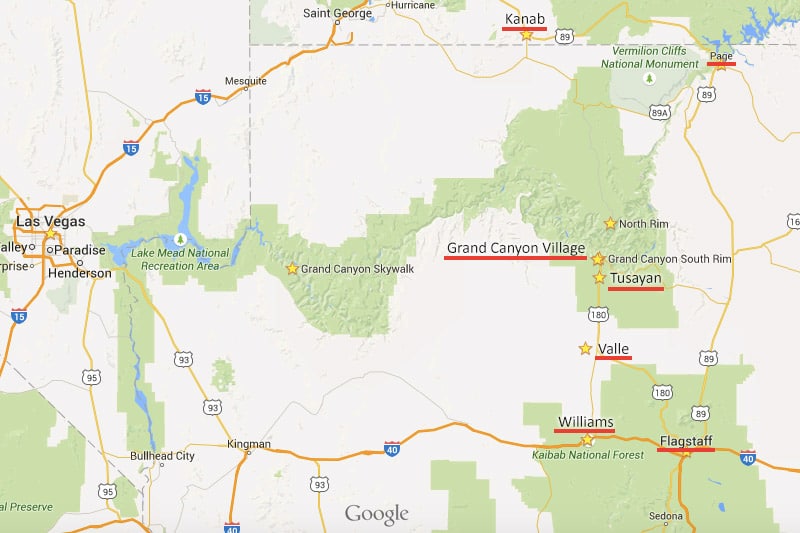 Onde ficar e hotéis próximos ao Grand Canyon