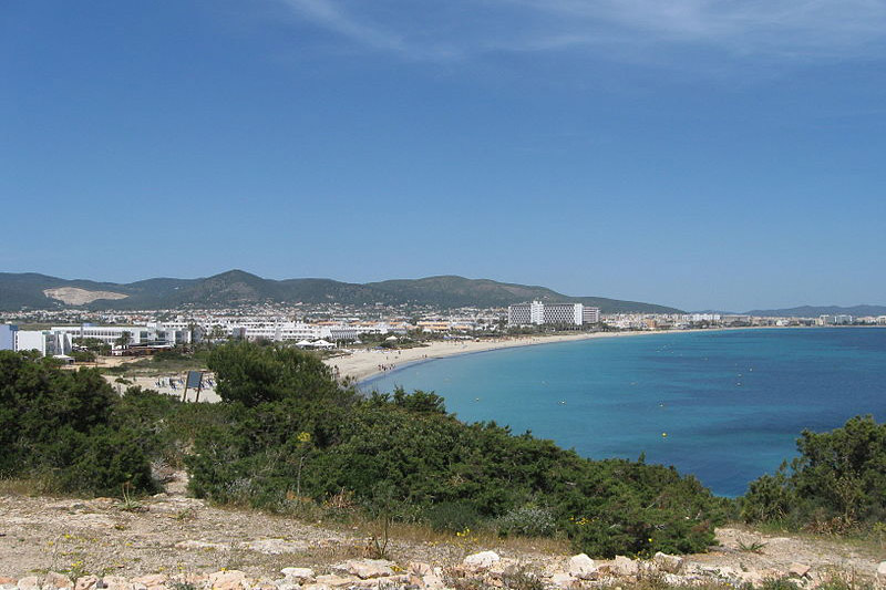 Playa d'en Bossa em Ibiza