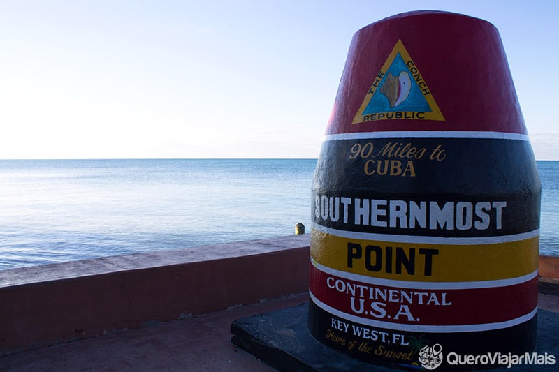 Ponto mais ao sul de Key West, nos EUA Key West, na Flórida