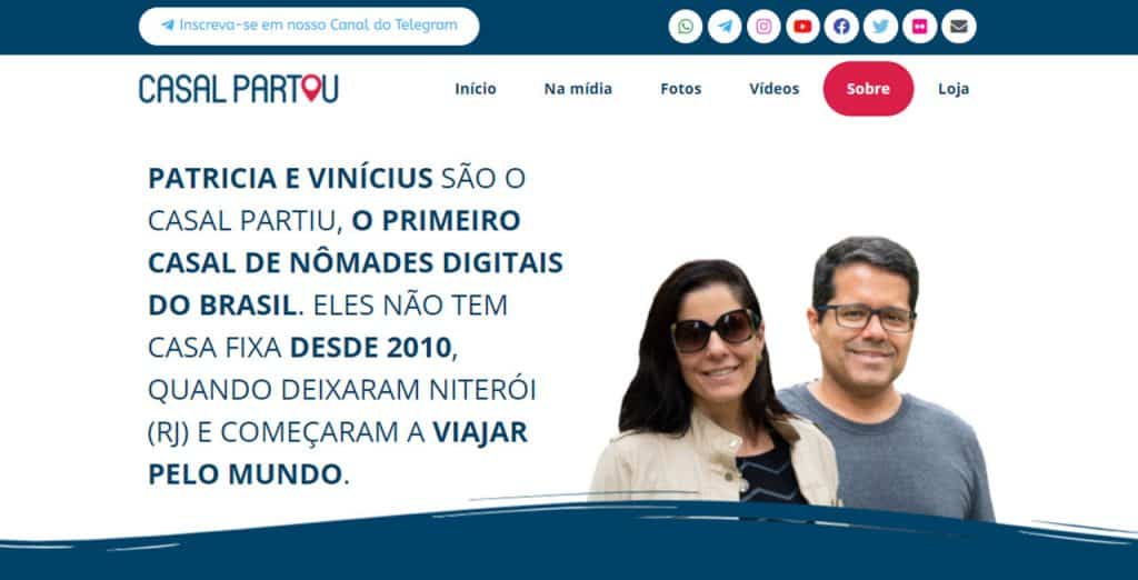 como viajar o mundo Casal Partiu nomades digitais brasileiros