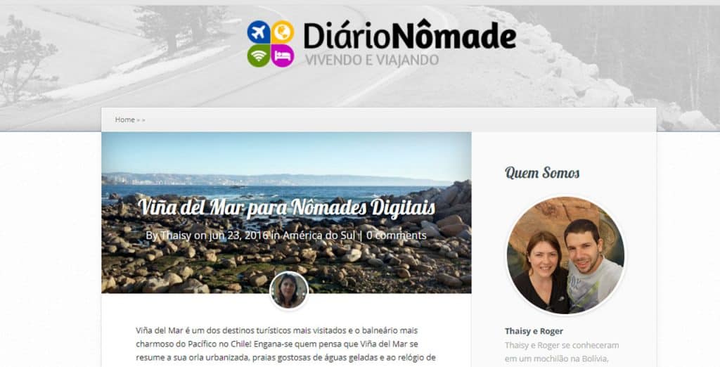 nômades viajantes nomades digitais brasileiros Diário Nômade