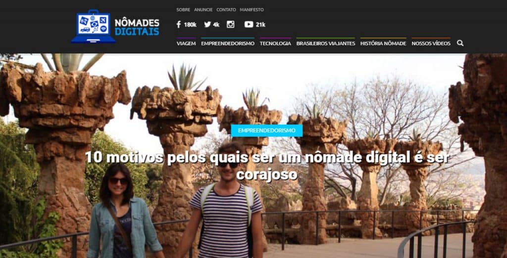 mundo nômades digitais Nômades Digitais site