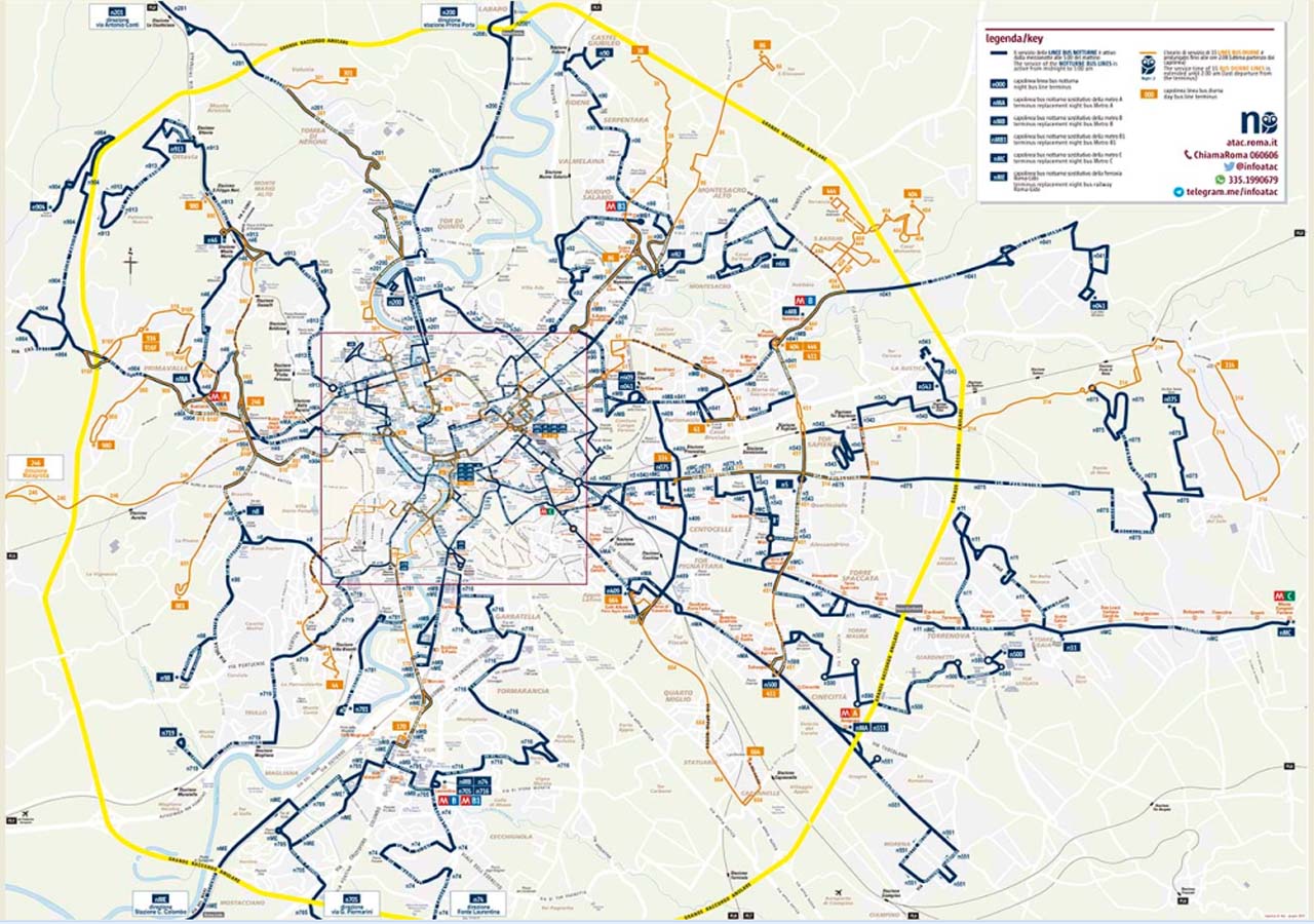 andar de ônibus em Roma