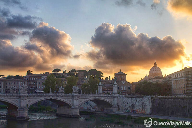 Lugares panorâmicos para ver o pôr do sol em Roma