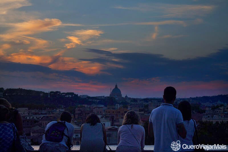 Vistas panorâmicas em Roma