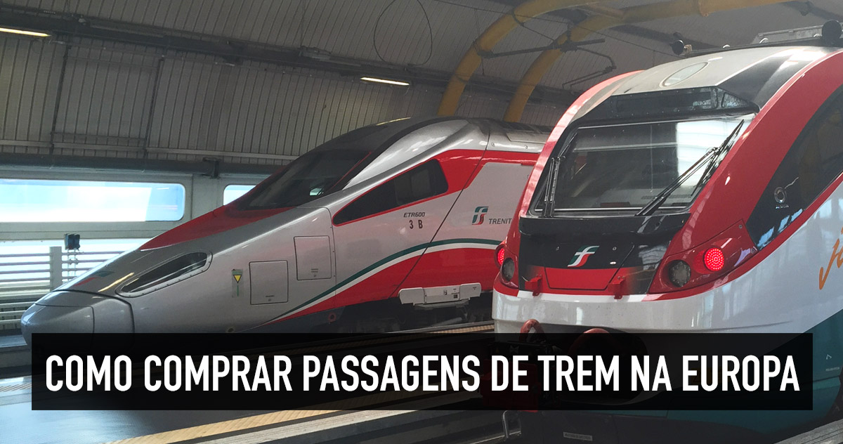 Passagem de trem na Europa