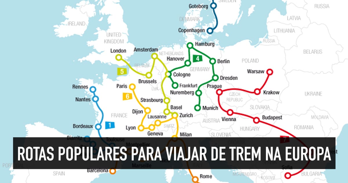 Rotas de trem na Europa