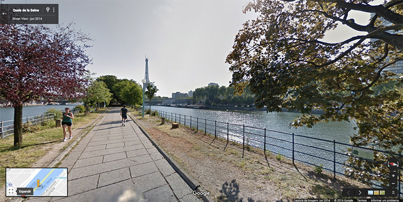 Torre Eiffel vista da Île aux Cygnes