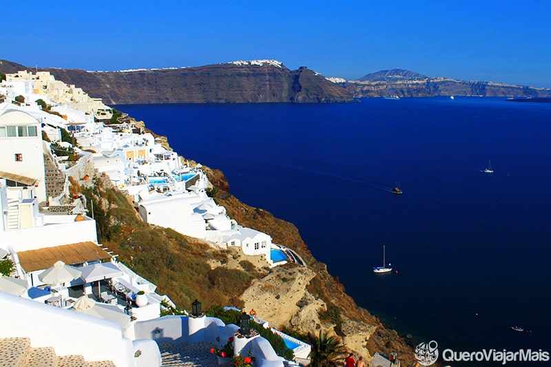 Pontos turísticos de Santorini românticos 