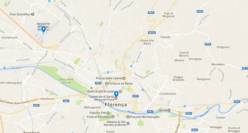 Como ir do aeroporto ao centro de Florença
