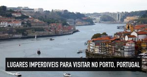 Mapa dos 10 principais pontos turísticos de Porto, Portugal