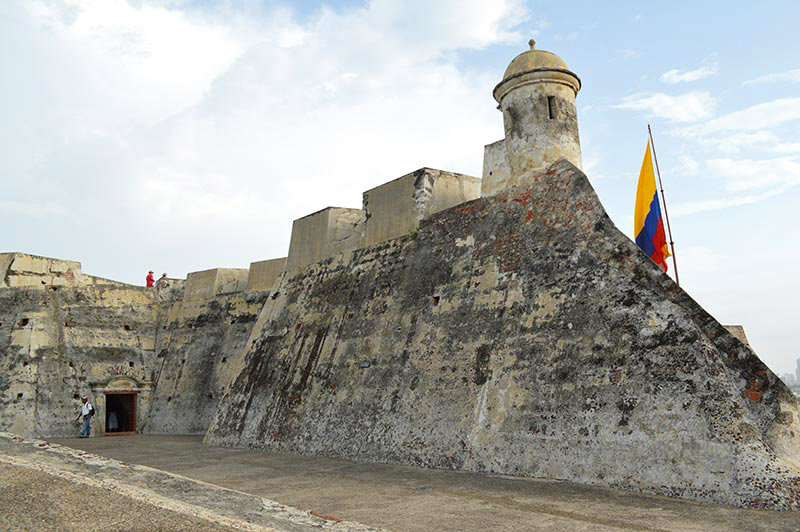 Mapa dos pontos turísticos de Cartagena