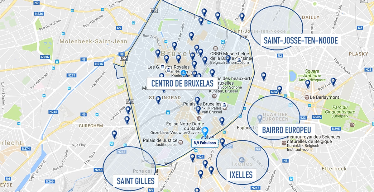 Melhores bairros de Bruxelas Bélgica