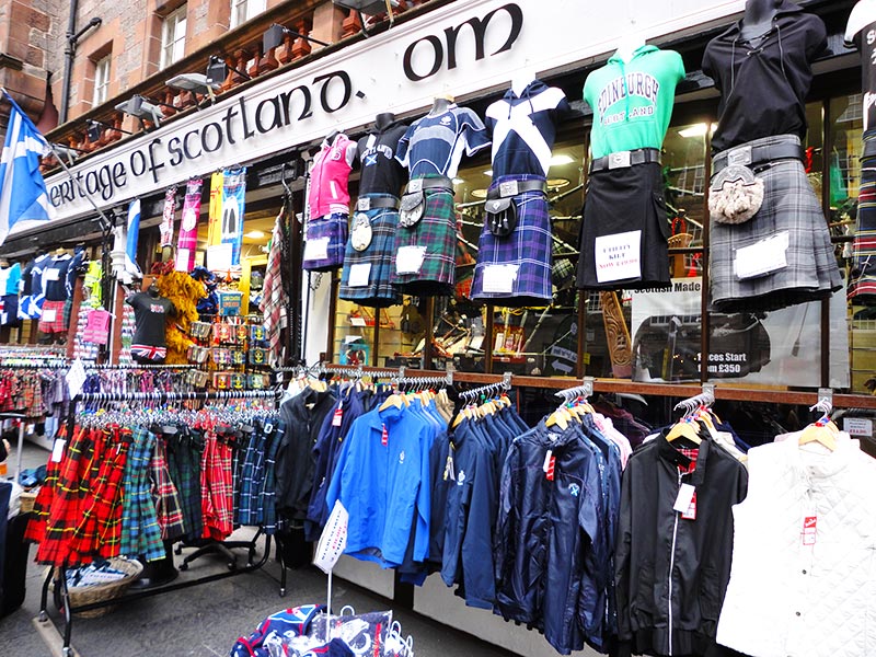 Comércio de Edimburgo O que comprar em Edimburgo