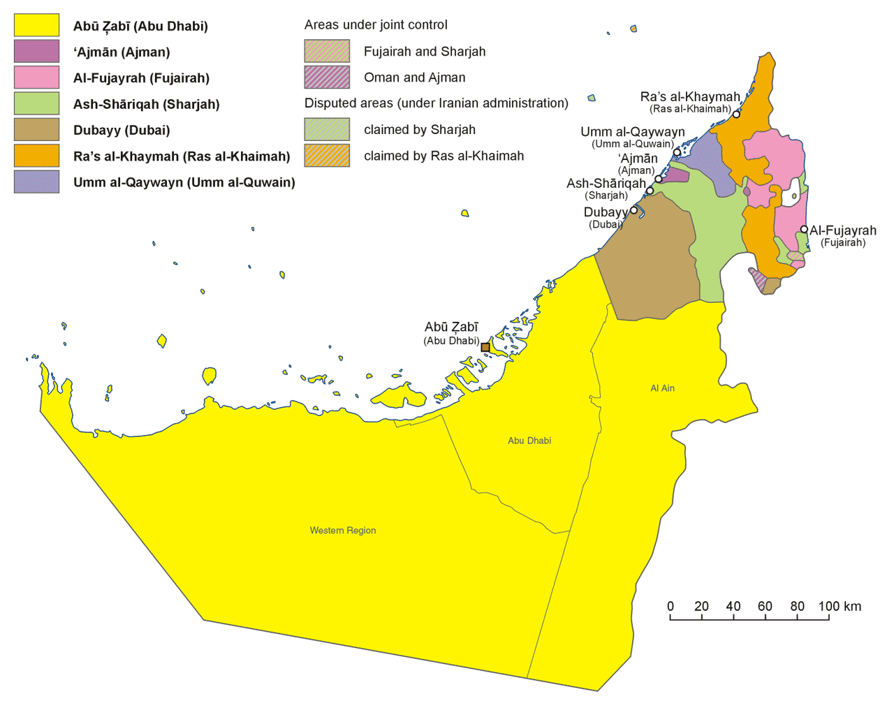 mapa dubai