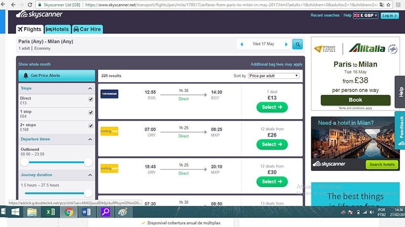 Passagens baratas / voos low cost na Europa