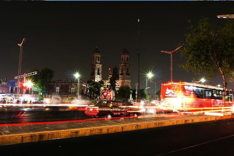 Ônibus na Cidade do México