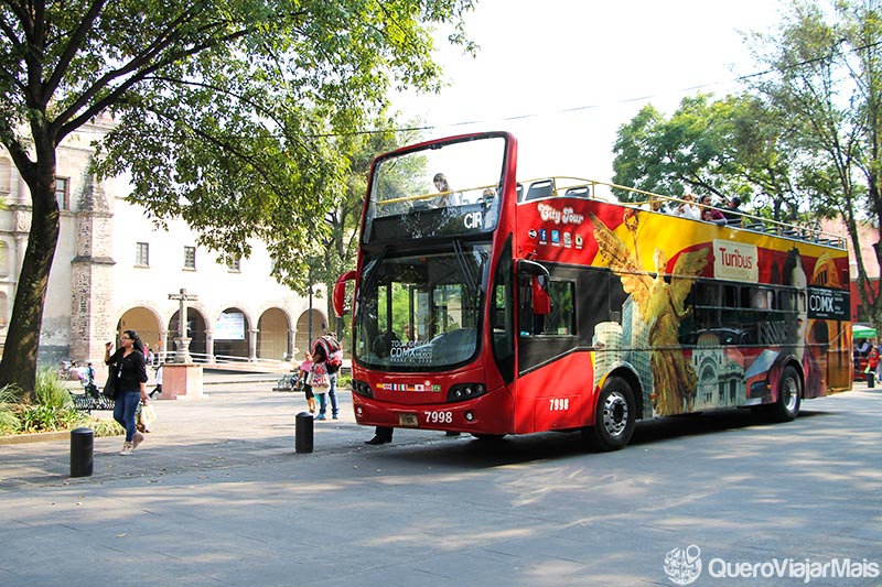 Ônibus panorâmico na Cidade do México