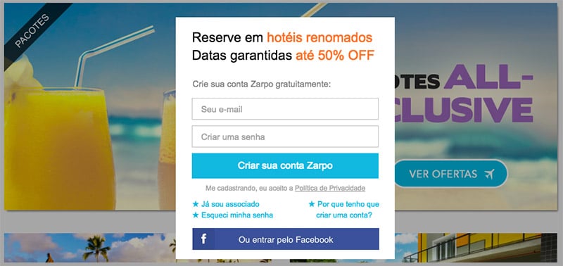 Zarpo: Pacotes de Viagem