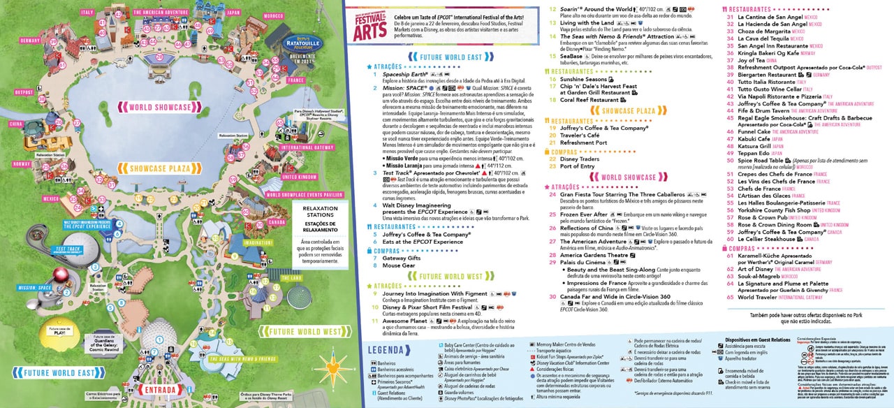 mapa parques orlando disney epcot