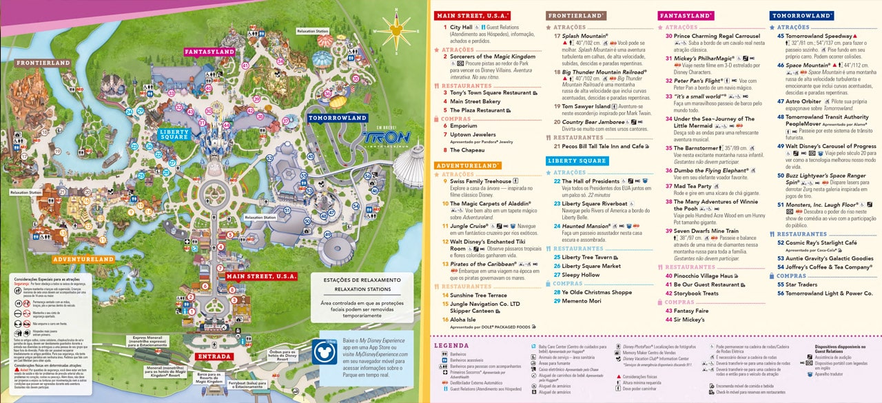 mapa parques disney