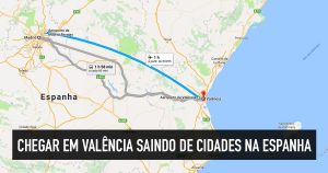 Como chegar em Valência a partir de cidades espanholas